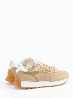 Candice Cooper – Sneaker aus Veloursleder Beige