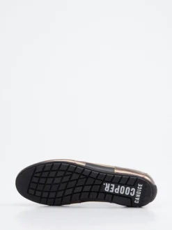 Candice Cooper – Sneaker aus Lackleder mit Metallic-Details