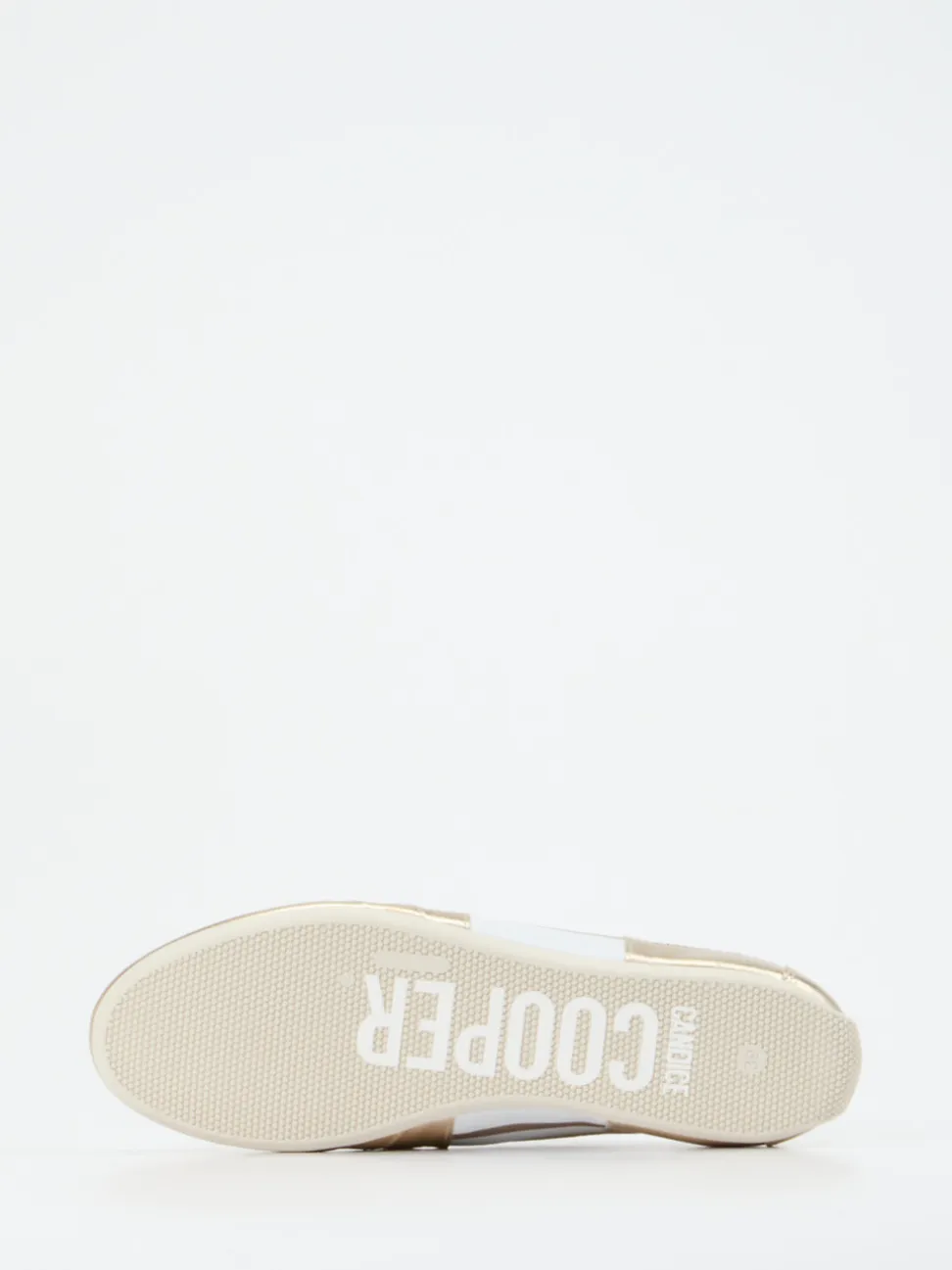 Candice Cooper – Sneaker aus Metallicleder goldfarben