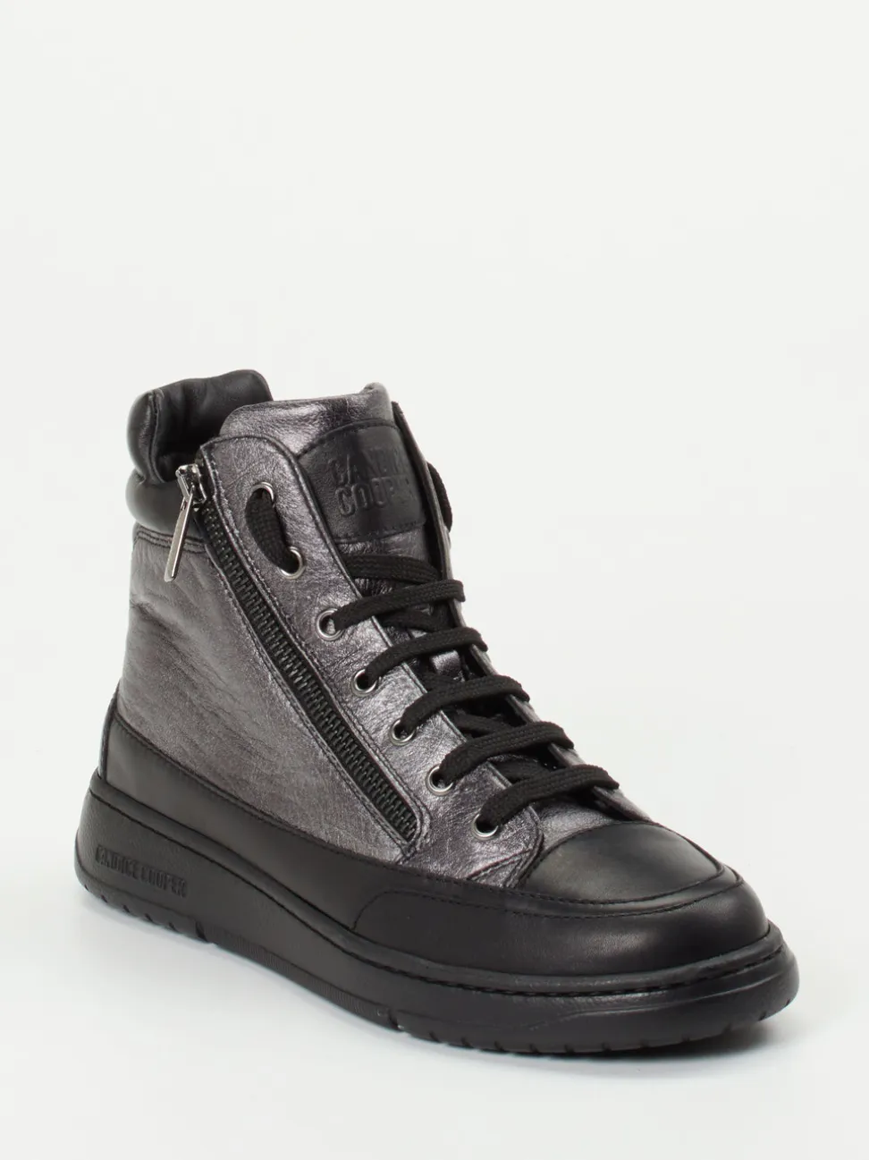 Candice Cooper – Sneaker aus Kalbleder in Anthrazit