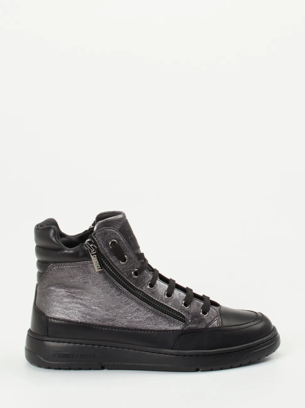 Candice Cooper – Sneaker aus Kalbleder in Anthrazit