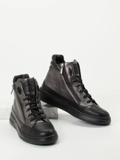 Candice Cooper – Sneaker aus Kalbleder in Anthrazit