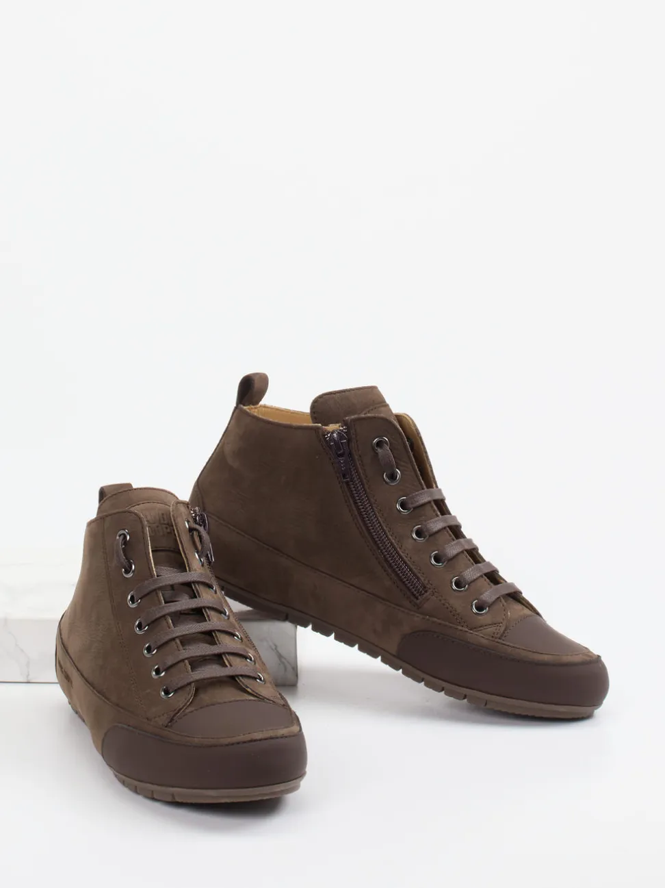 Candice Cooper – Sneaker aus Nubukleder mittelbraun