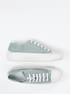 Candice Cooper – Sneaker aus Veloursleder Salbeigrün