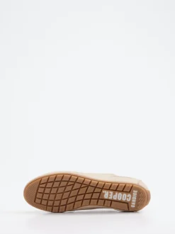 Candice Cooper – Sneaker aus Velours- und Glattleder Beige