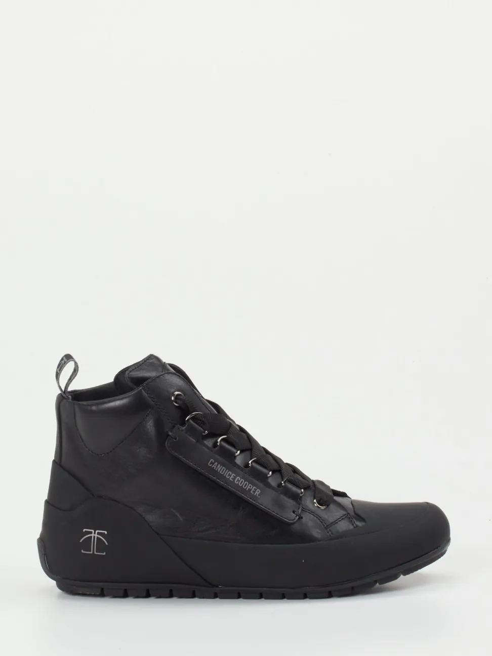 Candice Cooper – Sneaker aus Kalbleder in Schwarz