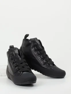Candice Cooper – Sneaker aus Kalbleder in Schwarz