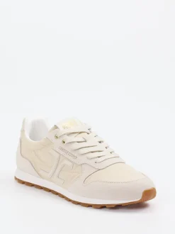 Candice Cooper – Sneaker aus Veloursleder und Textil beige