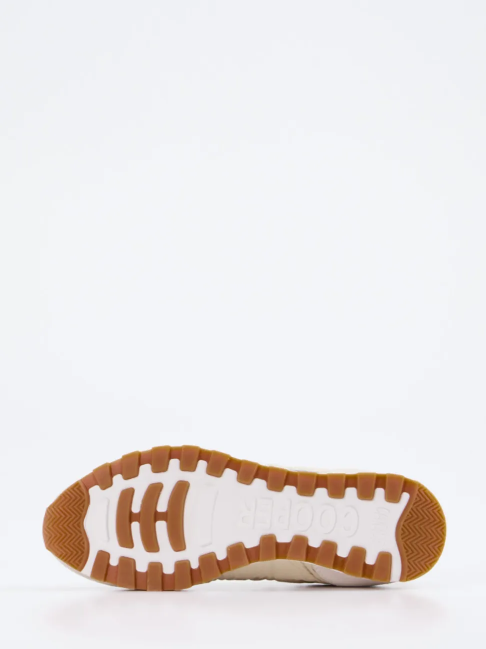 Candice Cooper – Sneaker aus Veloursleder und Textil beige