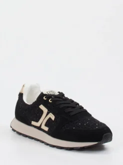 Candice Cooper – Sneaker aus Veloursleder & Textil Schwarz