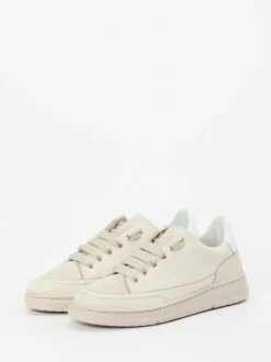 Candice Cooper – Sneaker aus Kalbleder und Veloursleder beige