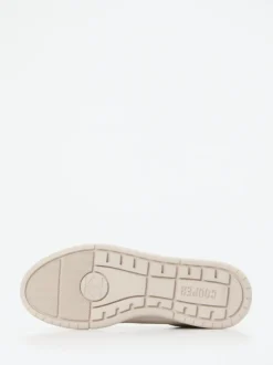 Candice Cooper – Sneaker aus Kalbleder und Veloursleder beige