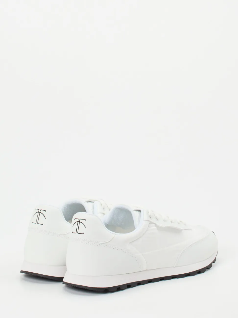 Candice Cooper – Sneaker aus Nylon und Glattleder weiß