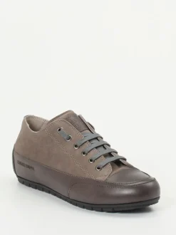 Candice Cooper – Sneaker aus Veloursleder Taupe
