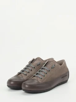 Candice Cooper – Sneaker aus Veloursleder Taupe