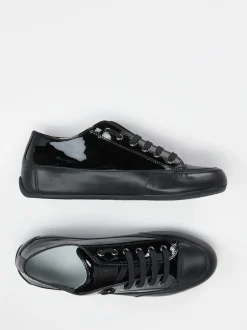 Candice Cooper – Sneaker aus Lackleder Schwarz