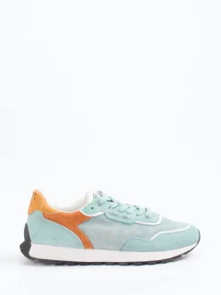 Candice Cooper – Sneaker aus Veloursleder hellblau