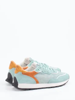 Candice Cooper – Sneaker aus Veloursleder hellblau