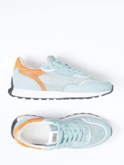 Candice Cooper – Sneaker aus Veloursleder hellblau