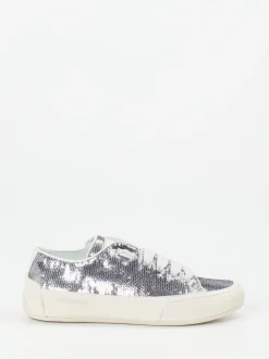 Candice Cooper – Sneaker aus Metallic mit Pailletten
