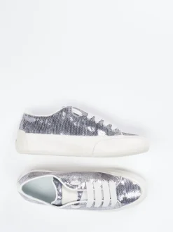Candice Cooper – Sneaker aus Metallic mit Pailletten
