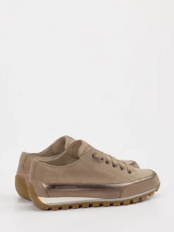 Candice Cooper – Sneaker aus Leder-Velours-Mix beigebraun