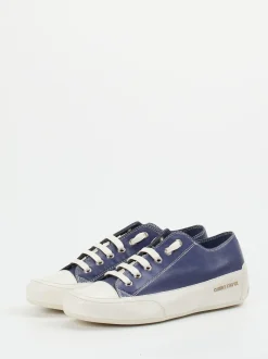 Candice Cooper – Sneaker aus Lammleder in Marineblau