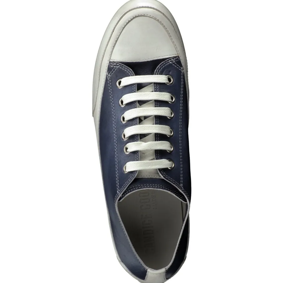 Candice Cooper – Sneaker aus Lammleder in Marineblau