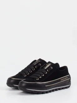 Candice Cooper – Sneaker aus Veloursleder Schwarz