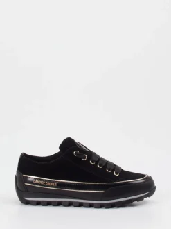 Candice Cooper – Sneaker aus Veloursleder Schwarz