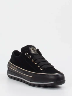 Candice Cooper – Sneaker aus Veloursleder Schwarz