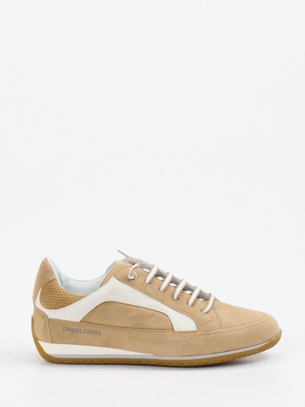 Candice Cooper – Sneaker aus Veloursleder Beige