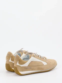 Candice Cooper – Sneaker aus Veloursleder Beige