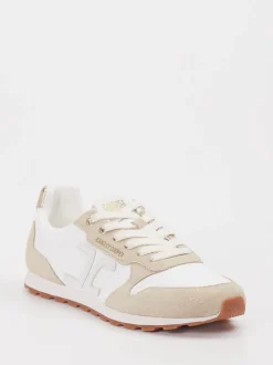 Candice Cooper – Sneaker aus Velour/Textil Weiß