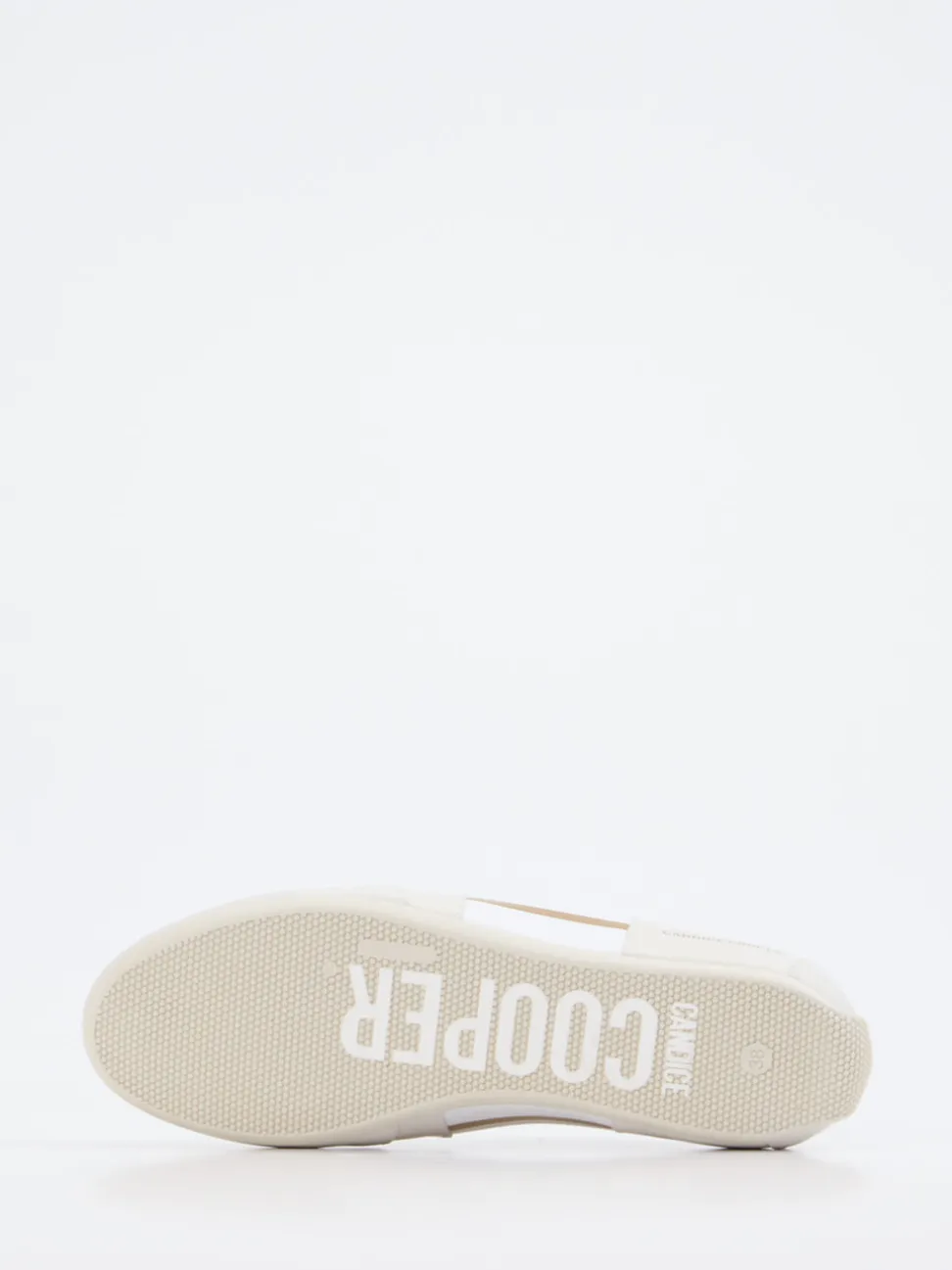 Candice Cooper – Sneaker aus Metallicleder champagner