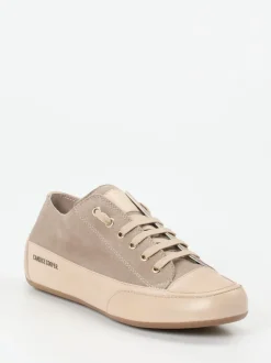 Candice Cooper – Sneaker aus Veloursleder in Taupe