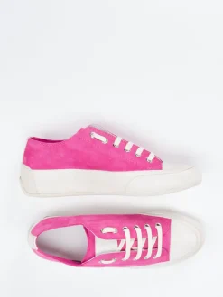 Candice Cooper – Sneaker aus Veloursleder Pink