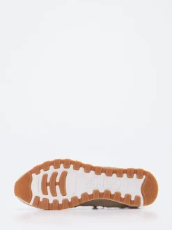 Candice Cooper – Sneaker aus Velour/Textil in Beige
