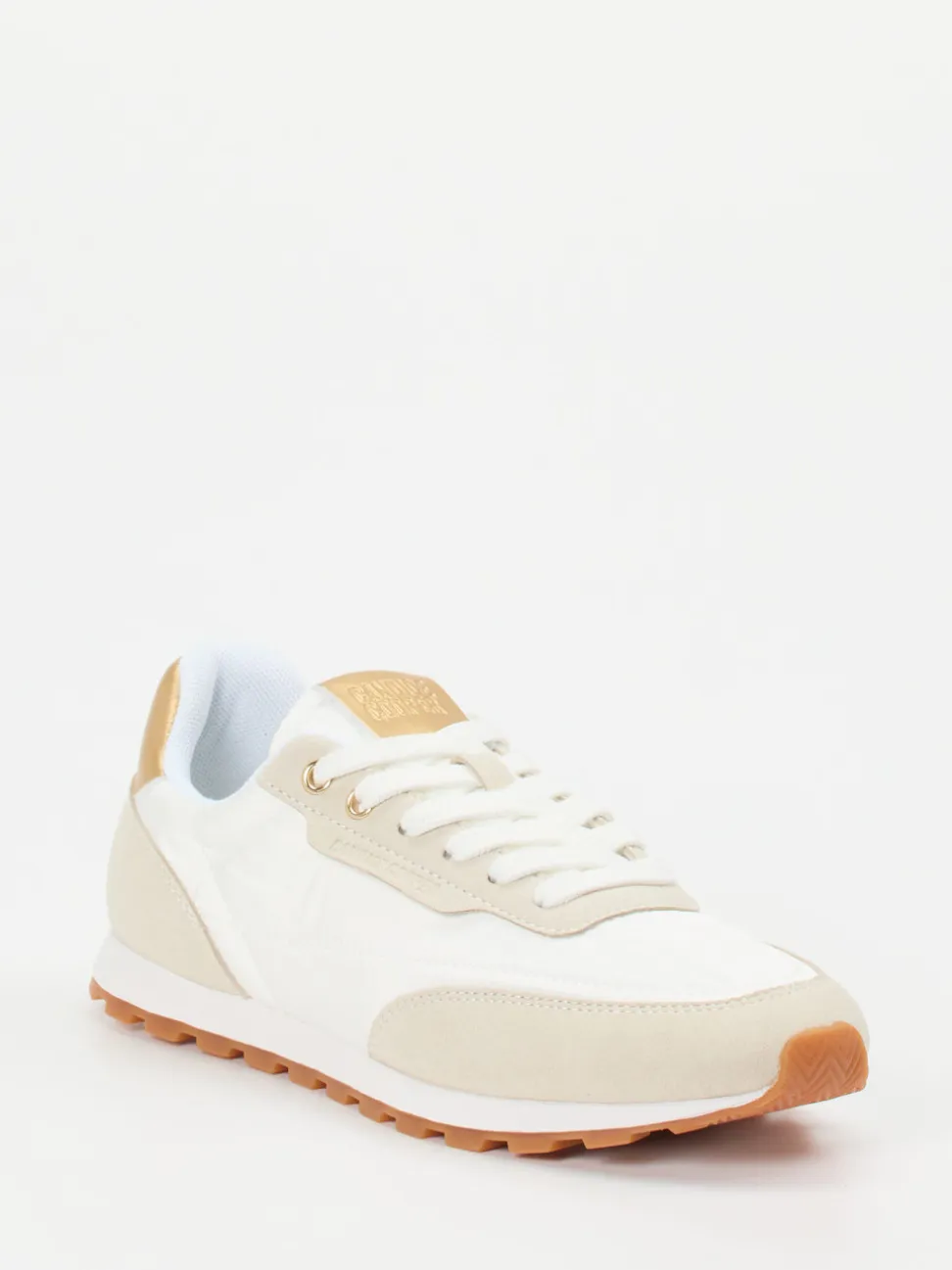 Candice Cooper – Sneaker aus Veloursleder und Textil Offwhite