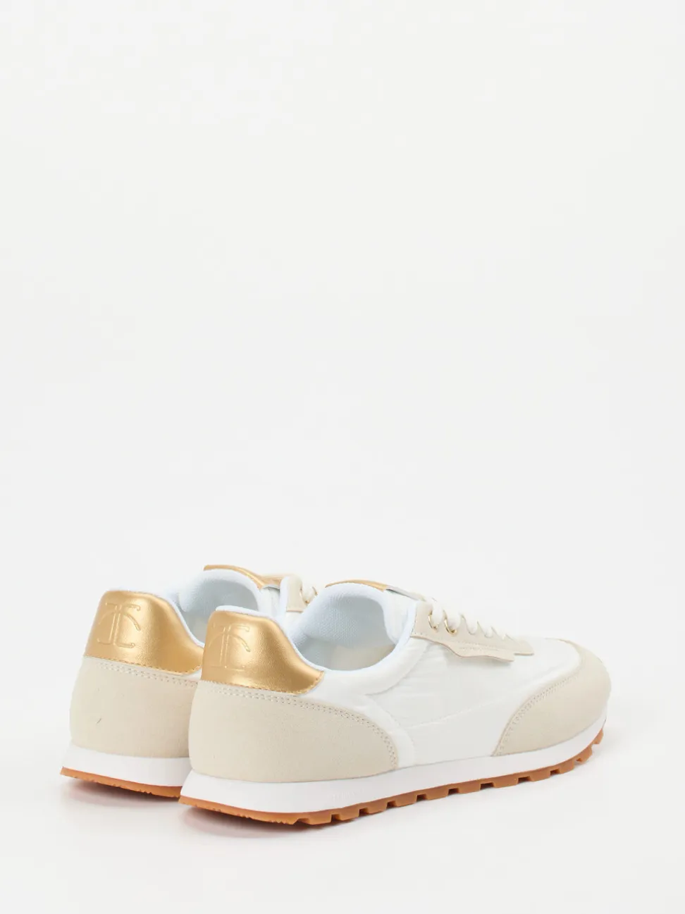 Candice Cooper – Sneaker aus Veloursleder und Textil Offwhite