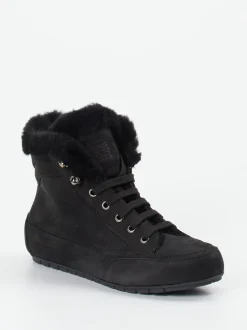 Candice Cooper – Stiefelette aus Nubukleder schwarz