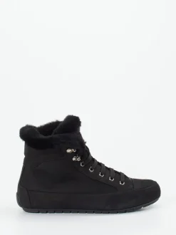 Candice Cooper – Stiefelette aus Nubukleder schwarz
