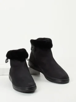 Candice Cooper – Stiefeletten aus Nubukleder Schwarz