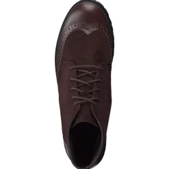 Christian Dietz – Brogue-Boots aus Veloursleder braun