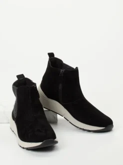 Christian Dietz – Chelsea Boots aus Veloursleder Schwarz
