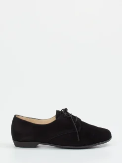 Christian Dietz – Derby-Schuhe aus Veloursleder schwarz