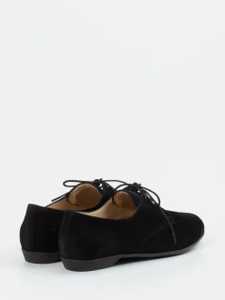 Christian Dietz – Derby-Schuhe aus Veloursleder schwarz