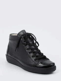 Christian Dietz – High-Top-Sneaker aus Kalbleder schwarz