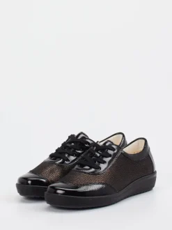 Christian Dietz – Komfort-Schnürschuh aus Stretch-Lackleder