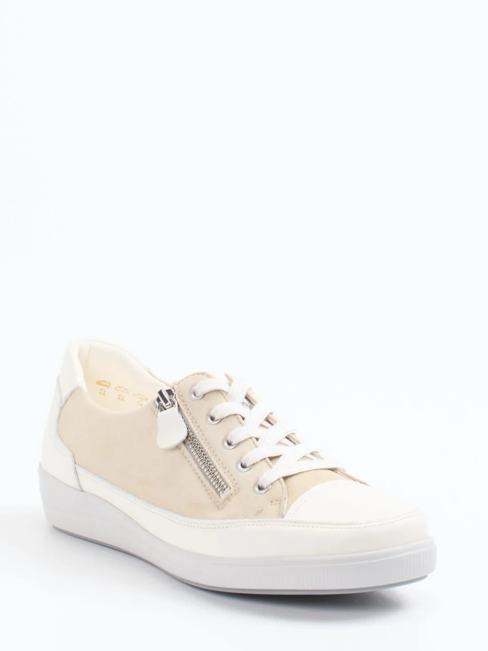 Christian Dietz – Komfort-Sneaker aus Veloursleder Beige